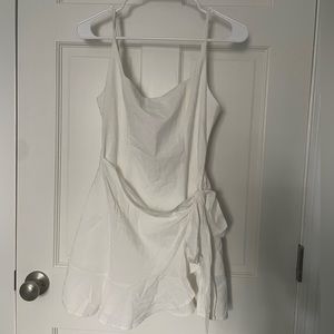 Princess Polly Wrap Dress - Size 4 in White
